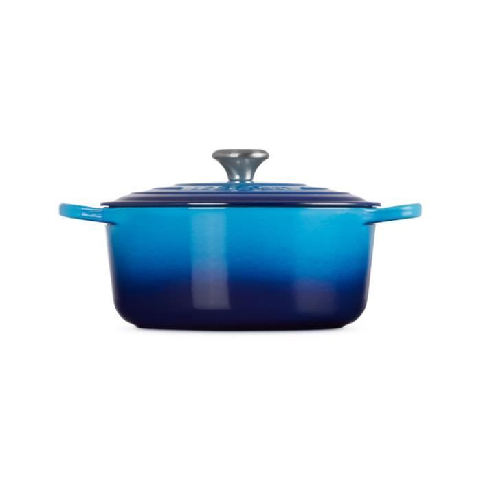 Le creuset cocotte ronde evolution en fonte émaillée 28 cm azure