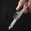 Titanium Knife Multifunctional Keychain Mini Edc Portable Unpacking Knife Sharp Portable Express Small Folding Knife.
