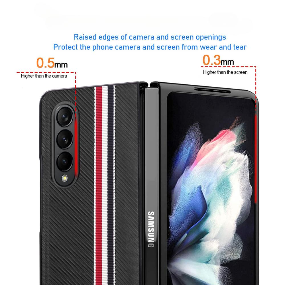 Slim Folding Cell Phone Case for Samsung Galaxy Z Fold 4 3 Fold4 Fold3 5G Fold5 Fold6 Fold 5 6 Shockproof Accessories Cover