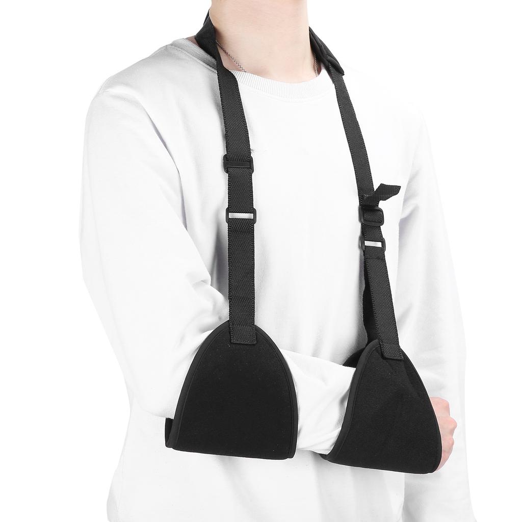 Forearm Sling Shoulder Fracture Dislocated Support Brace Strap Recovery AccessoryBlack