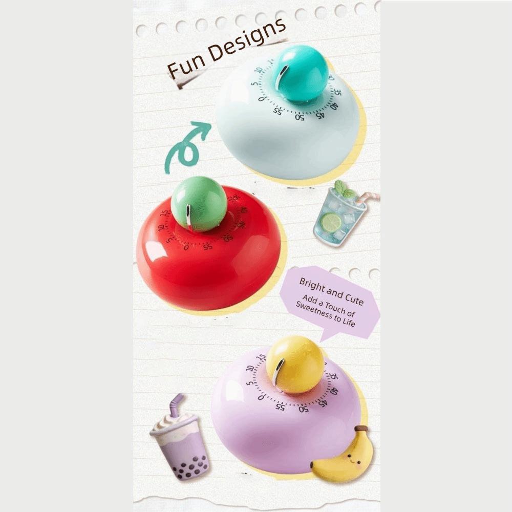 Mechanical Operation Kitchen Cooking Timer Magnetic Suction Children Study Timer  Time Management