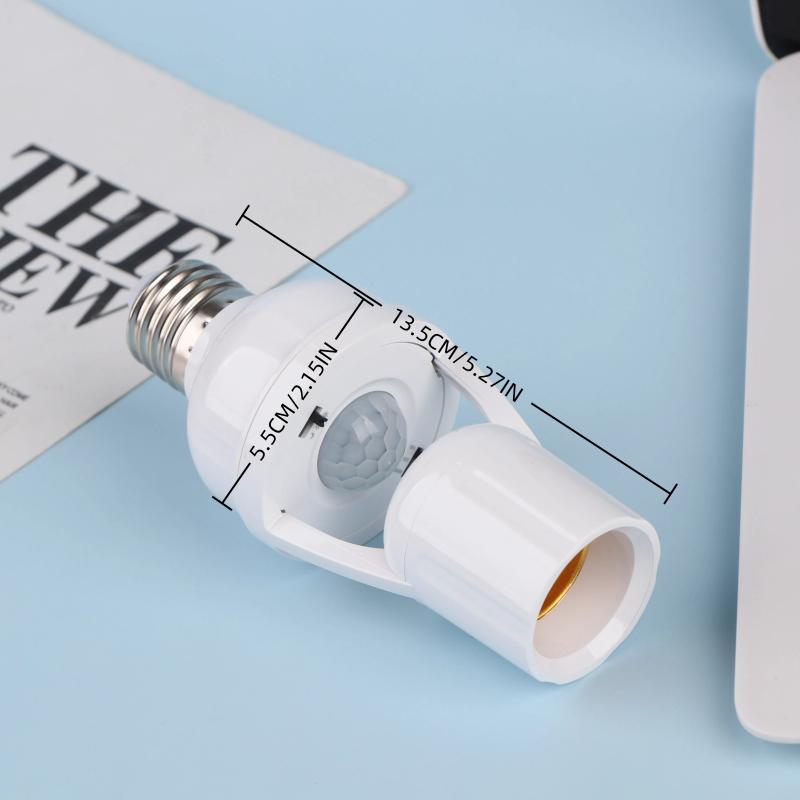 360 Degrees Human Induction Motion Sensor Lamp Socket Base Ac85-265V Delay Time Switch E27 Base Holder Socket Adapter