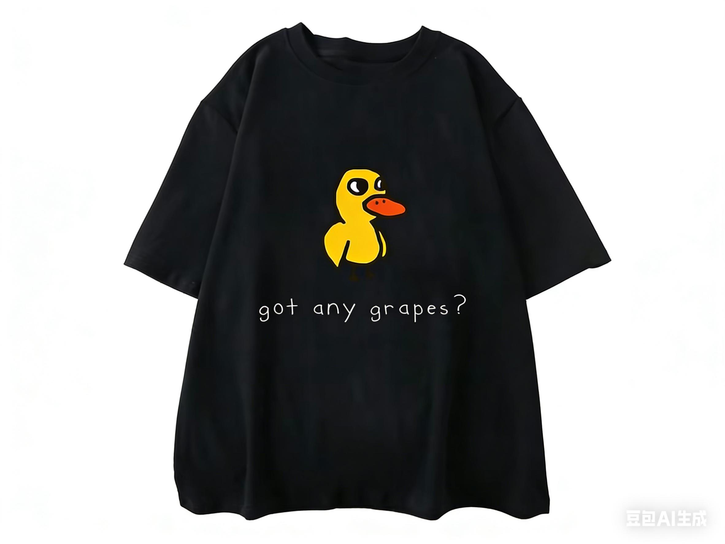 

The Duck Song Got Any Grapes T Shirts Funny Patterns MangaComic Tshirts 100 Cotton Tshirts Originality Breathable Tops 3XL