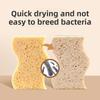 Thickened Wood Pulp Cotton Dishwashing Sponge, Non-oil-sticking Cloth, Kitchen Cleaning Dishwashing Scouring Pad