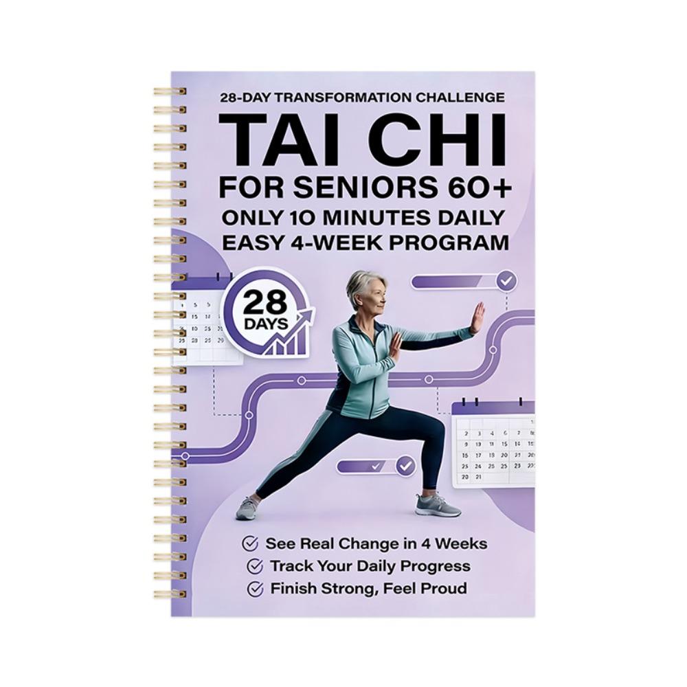 Lose Weight Tai Chi Practice Book Illustrated 28-day Plan Martial Arts Exercise Manual 10 Minutes Daily Self-Study