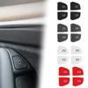 4 Pieces Car Door Switch Button Stickers Covers Interior Decoration Premium Replacement