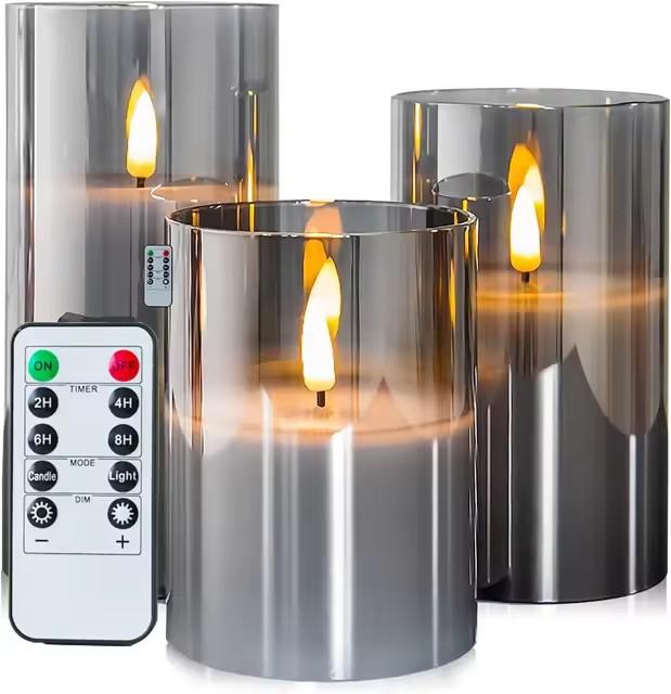 LED Electronic Candles LED Candle Decorations Candle Complete Set Of Remote Control Timers Christmas Wedding Home Decor Lighting