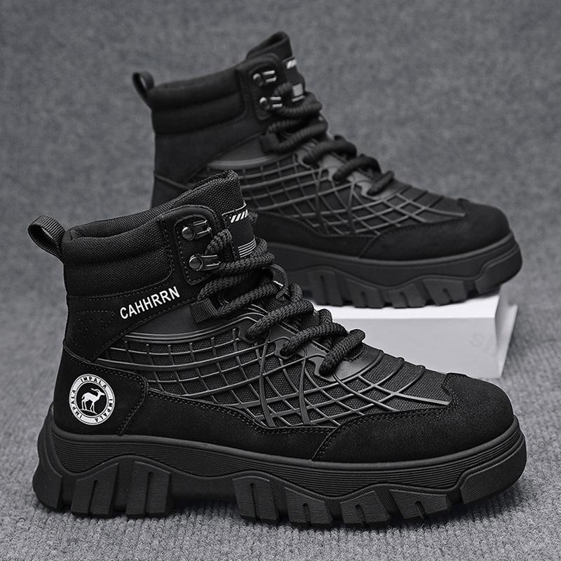 Autumn Men High Top Sneakers 2026 New High Top Ankle Boots Comfortable Casual Shoe Outdoor Running Shoes High Quality Zapatillas