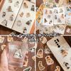 Moin Moin Cat Sticker Assorted Set Cute Watercolor Cat Decorative Reward Stickers Flakes, 92-Piece Animals, Schedule, Planner, Album, Letter,