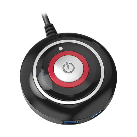 Desktop Switch Multi-function USB Audio Anti-theft Interface Dual Big Button Sensitive PC Reset