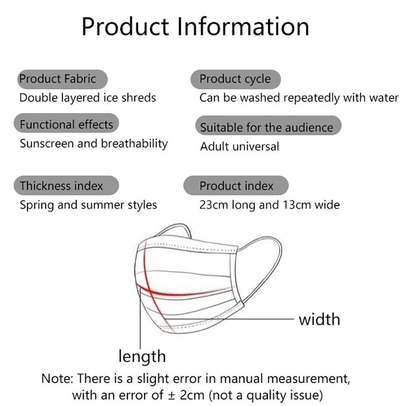 Maschera di pizzo con protezione solare a fiori di colore solido, sottile, appesa all'orecchio, protezione UV, protezione UV, parasole, protezione solare, protezione per il viso
