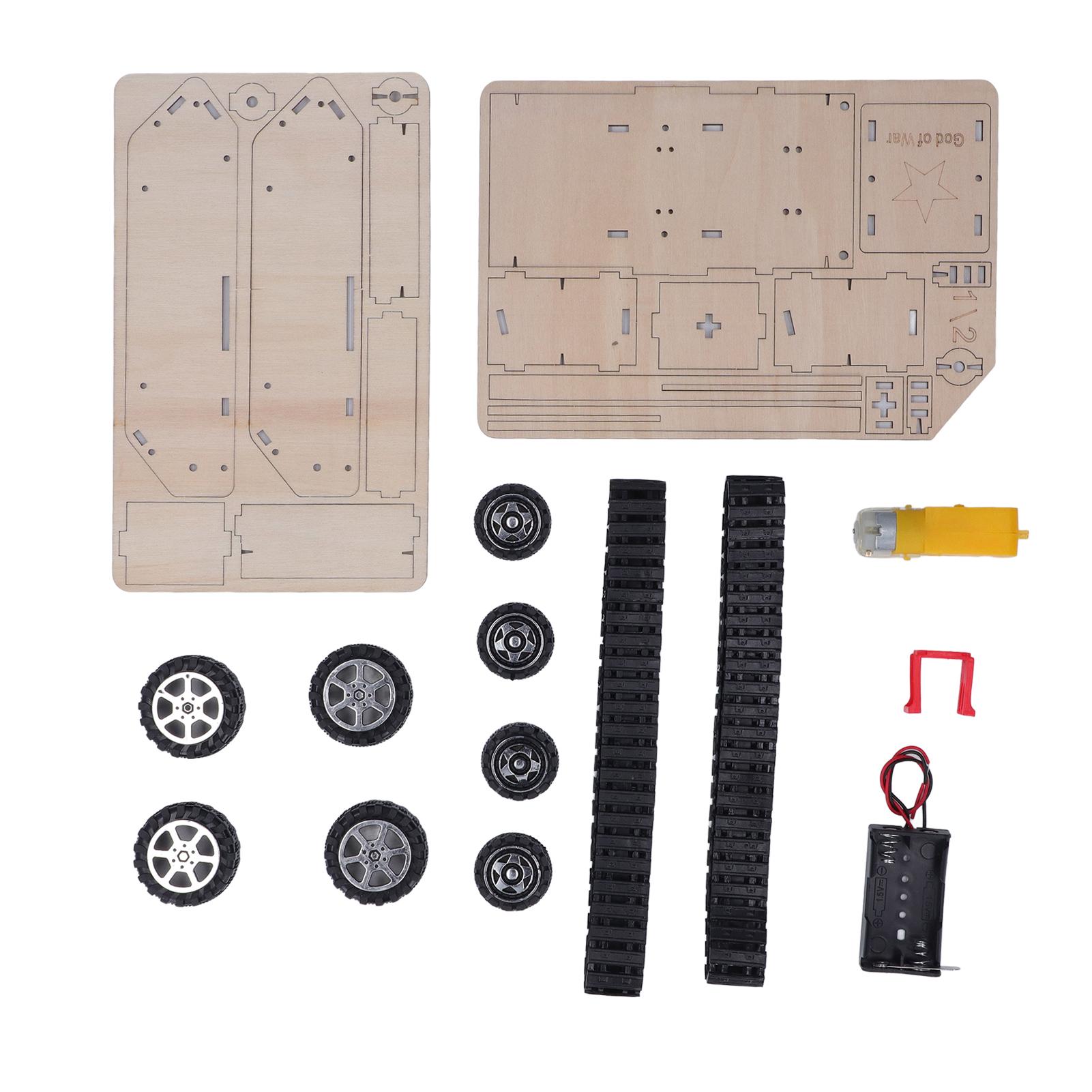 

Игрушечный танк Буковый танк Строительный блок Сделай сам Детский набор для научных экспериментов для обучения головоломкам