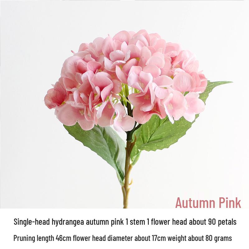 Silk Hydrangea Flowers - Decorative Artificial Ornaments for Weddings, Available in 24 Colors