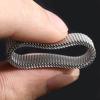 Fashion Mens Modern Stainless Steel Deformable Mesh Band Ring Mesh Band For Men and Women Casual Sports Charm  Party Gift