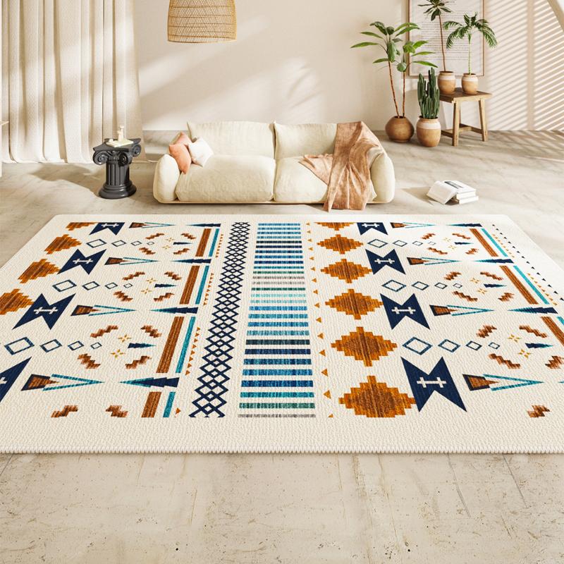 

Light Luxury Retro Carpets for Living Room Bohemian Style Bedroom Decor Carpet Large Area Thick Lounge Rug Home Washable Mat 80*120cm