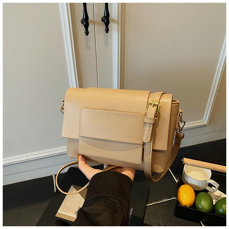 Crossbody Bag Neutral Soft Leather Woven Small Square Bag Tofu Bag Niche Design Single Shoulder Women's Bag