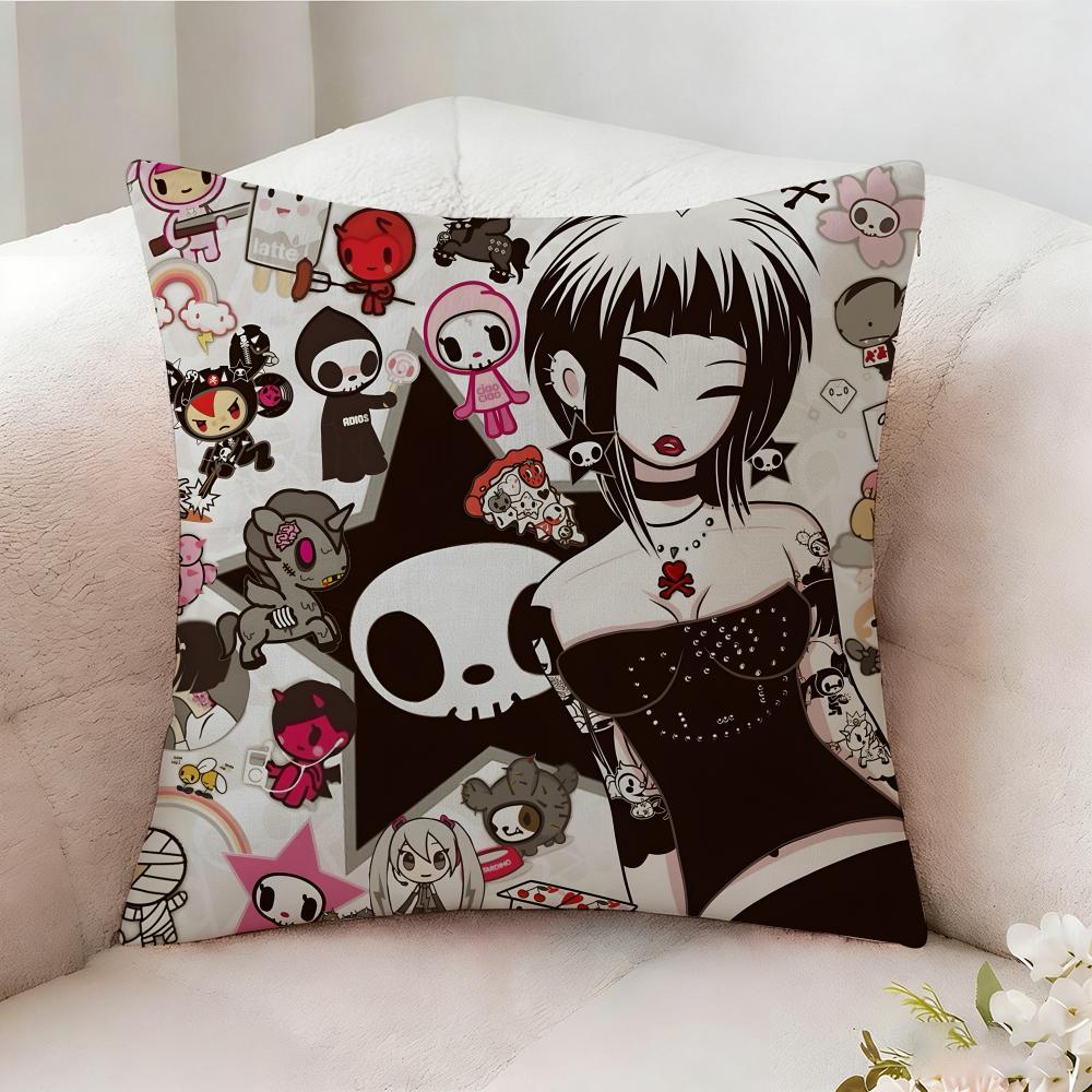 Ttokidokis Animation Pillow Case Pillowcase Doublesided Printed Sofa Cushion Bedroom Headboard Pillow