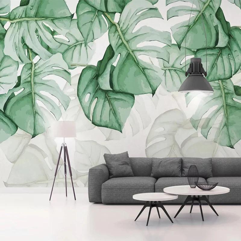 Mural Foto Modern Plantă Tropicală Mural de Perete Living Dormitor Canapé Fundal TV Tapet Decor Acasă Pentru Pereți 3d