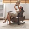 Longchen Retro Industrial Small Sofa Chair