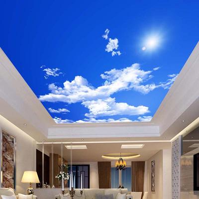 Blue Sky White Clouds Sunshine Ceiling Zenith Mural 3d Photo Wallpaper For Living Room Ceiling Decoration Mural Wallpaper