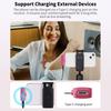 BOYA Wireless Lavalier Microphone, Omnidirectional, External Mini Lapel Microphone for iPhone, iPad, and Android Phones, Lightning USB-C (Pink, USB-C