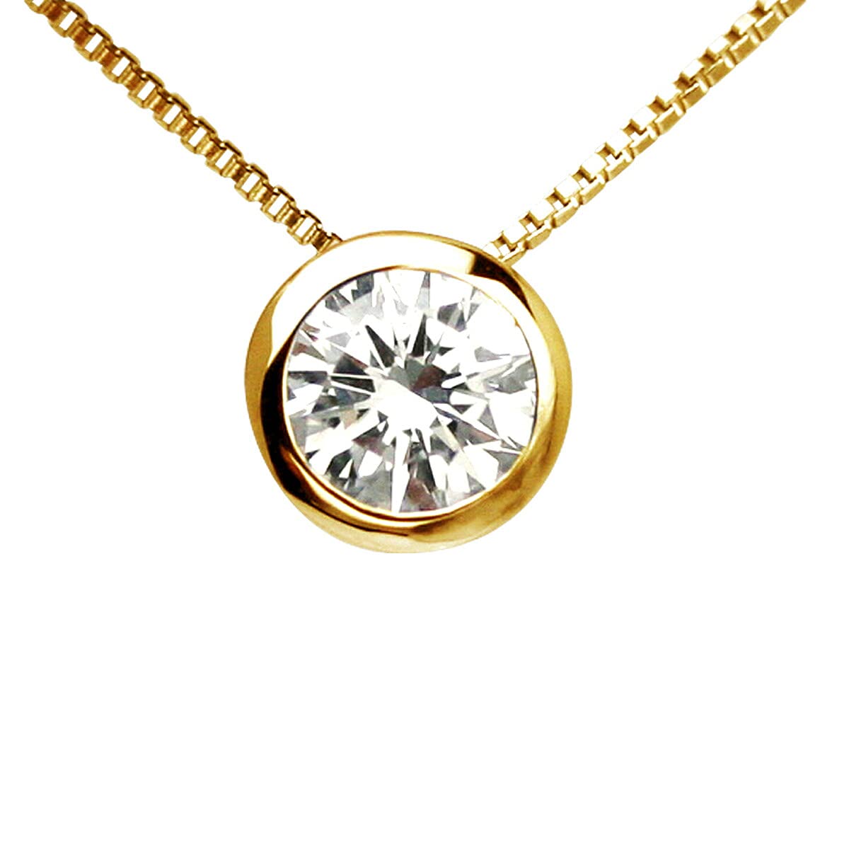 

Ювелірні вироби K18 Діамантовий кулон Кольє Колір SI Клас Гарна огранка [Diamond World] Жіноче 0,3 карата F/G