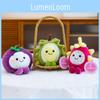 Fruit Plush Shaped Bean Bag Durian Dragon Fruit Toy For Kids Decor Playroom