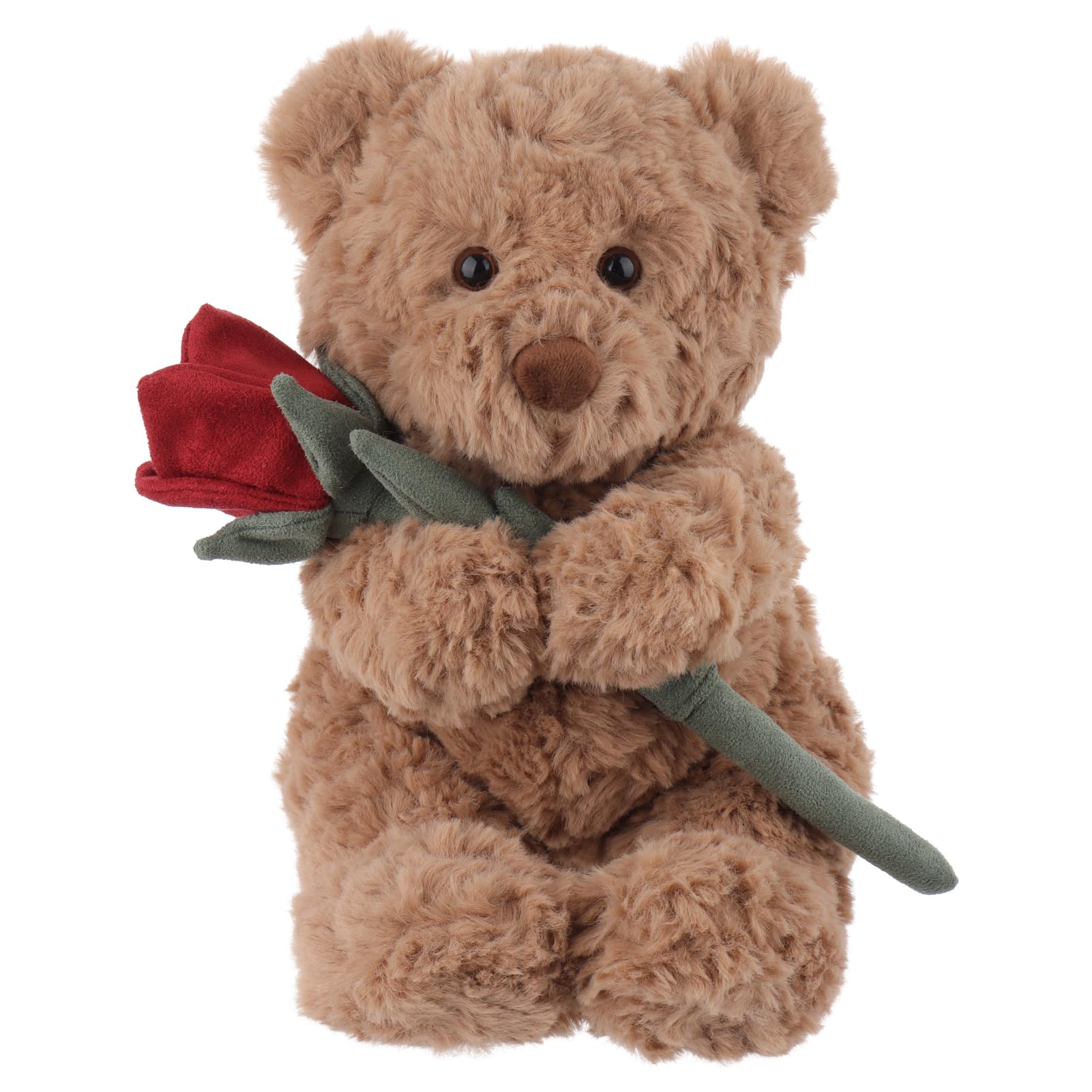 

Apricot Lamb Rose Coffee Bear Plush Toy for Kids, Soft and Cute, Fluffy Rose Coffee Bear for Girls and Boys, 20cm