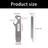 Small Metal Pry Tool for Pocket Carry, Flat Pry End Utility Piece with Open Slot and Bottle Opener for Repair Use, Travel Use and Package Opening