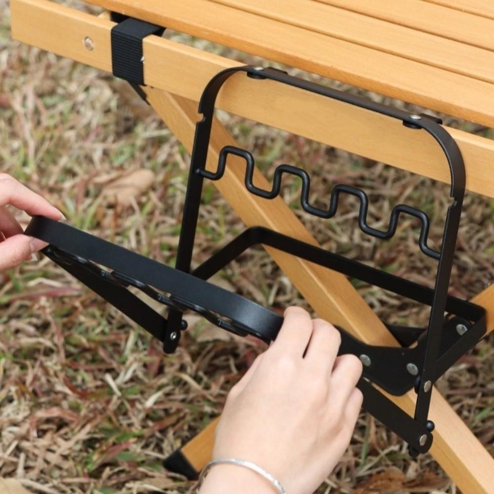 Foldable Garbage Pouch Bracket Hangable Kitchen Rubbish Holder Trash Bag Hanger  for Waste Can Bag