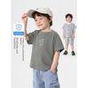 Boys' Simple Casual Short-Sleeved T-Shirt Men's Summer Clothing 25 Years New Summer Style Kidsren's Clothing Baby Tops Half-Sleeved