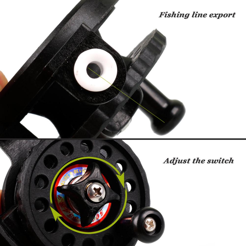 Carretilhas de pesca no gelo Pesca de inverno Ultra leve carretel suave equipamento de pesca de plástico rígido para pesca no gelo