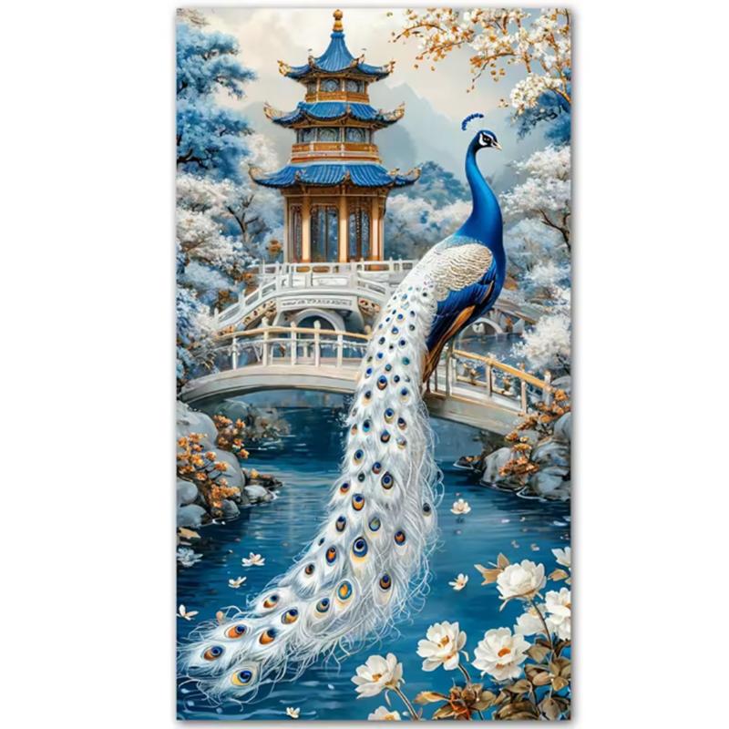 

Алмазная живопись Белый павлин Сказочное дерево Пейзаж 5D DIY Мозаичное искусство Ювелирные изделия Вышивка крестом Набор для рукоделия Вышивка Украшение для дома Full Round 30x60CM