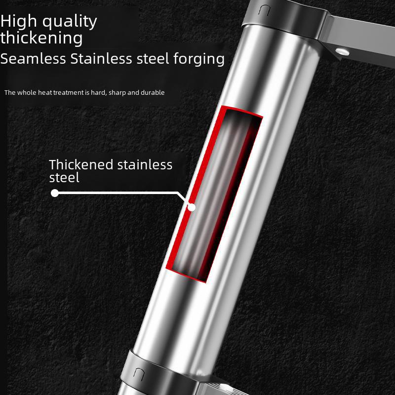 Multifunktionale Teleskop-Klappleiter aus Edelstahl