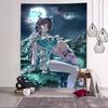 Kawaii Pretty Hot Girl Lauma Cool Video Gaming Tapestry Wall Hanging Art Decoration Aesthetic Background Cloth Birthday Gif