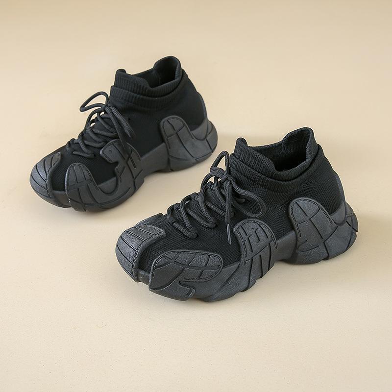 Octopus Fly-woven Sports Shoes Socks Shoes Women's Thick-soled Heightening Women's Shoes Summer Breathable Large-size Casual Shoes