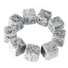 Ice Stones for Whiskey Cooling Cubes for Wine Drinks Whiskey Stones Granite Pouch Champagne 9 Pieces WHITE