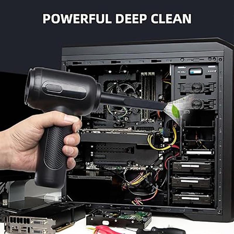 Cordless Air Blower Air Duster with 51000RPM Motor Rechargeable Battery For Electronics Car Home Use  ABS Construction