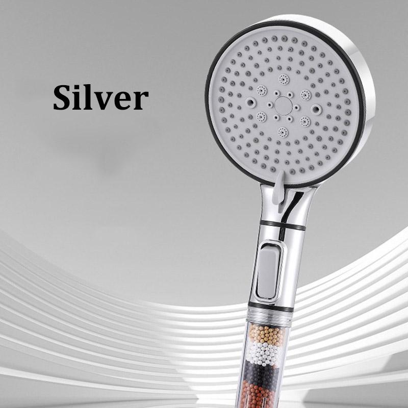 Filter Spray Five-speed Booster Large Panel Shower Head Home Shower Bath Handheld Shower Head Plus Hose Set