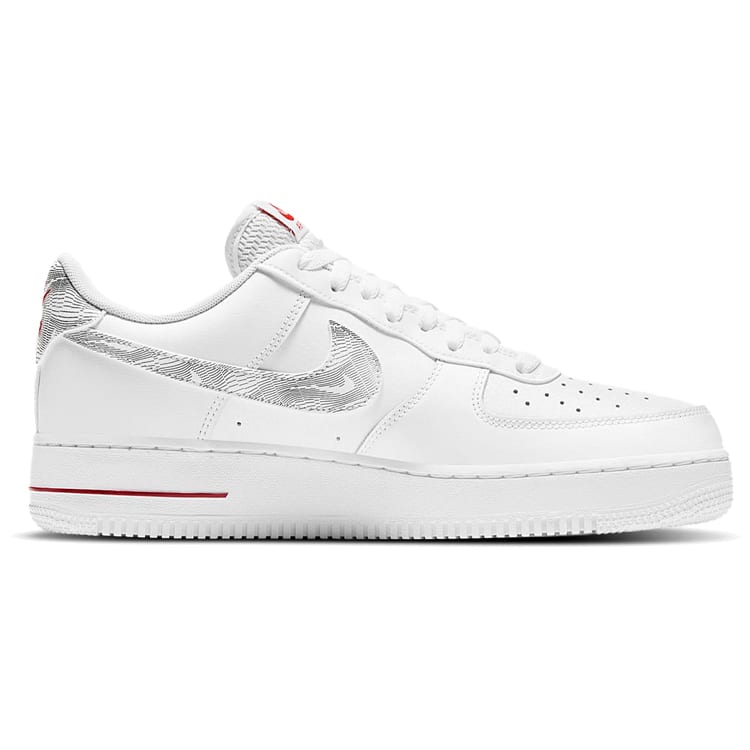 Nike Air Force 1 Low Topography Pack White University Red DH3941-100