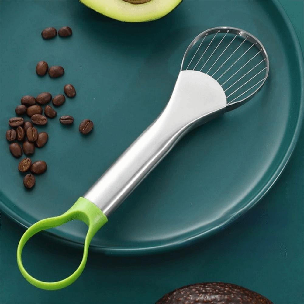 Haushalt 2 in 1 Avocado-Schneider Edelstahl Avocado-Kernentferner Obst-Gemüse-Werkzeuge