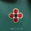 Colorful Baroque Pearl Gem Enamel Brooch Pin