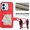 For Honor X70i/Honor 400 Lite 5G Case RFID Blocking Card Holder Kickstand TPU + PU Leather Phone Back Cover