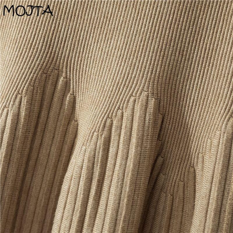 Женская элегантная повседневная уличная офисная юбка с высокой талией — фото 16