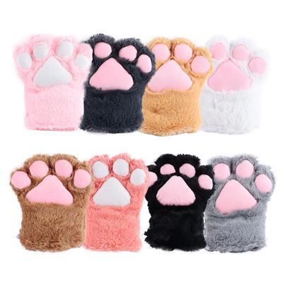 Sweet Bear Claw Cute For Women Plush Paw Mittens Cat Claw Gloves Anime Cosplay Gloves