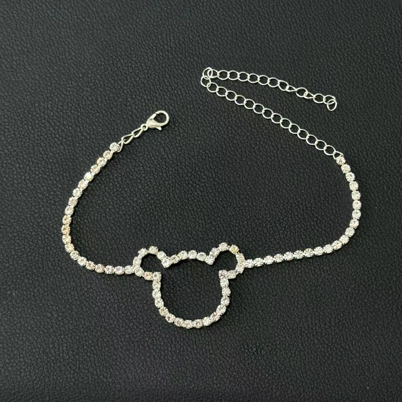 

Ножной браслет женский со стразами: Пляжное украшение для ног в европейско-американском стиле серебряный