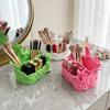 Multi Grid Fairy Pen Holder Cute Makeup Brush Holder Practical Desktop Storage Box  Bedroom
