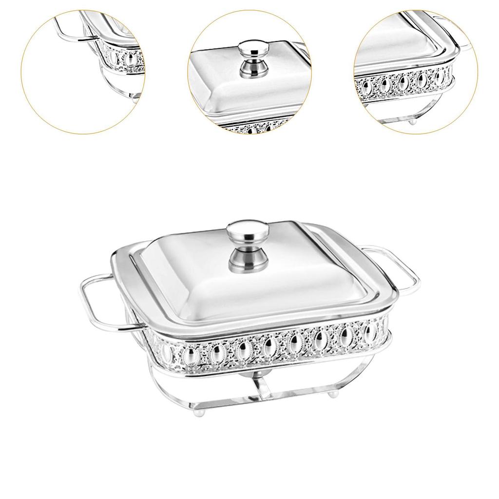 Multifunkční čtvercový třpytivý bufetový kontejner na brunche