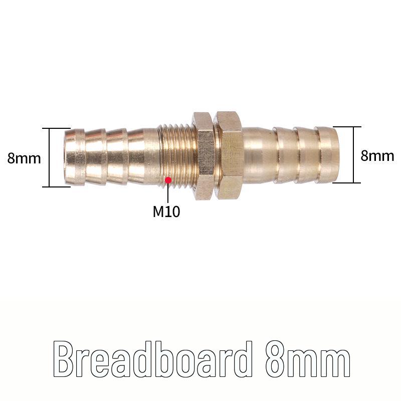 Brass Green Head Pagoda Straight-Through 2-Way or 4-Way Tee Fitting, Compatible with 6-16mm Tubing