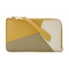Puzzle Geometric Pattern Color Block Leather Card Holder Women Accessories Ginger Sea-Salt C510Z40X27-6877